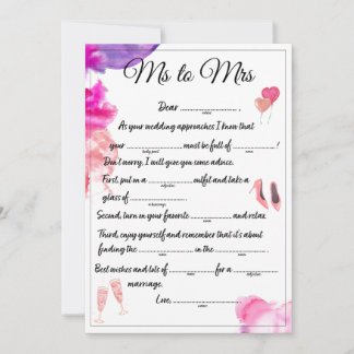 Anúncio Sra. Libs White