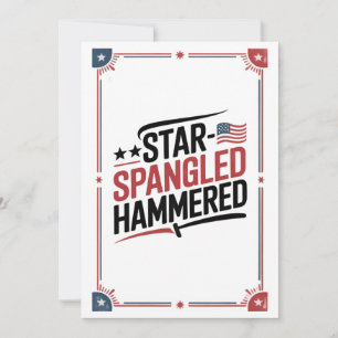 Anúncio Star Spangled Hammered   Engraçado 4 de julho Tee