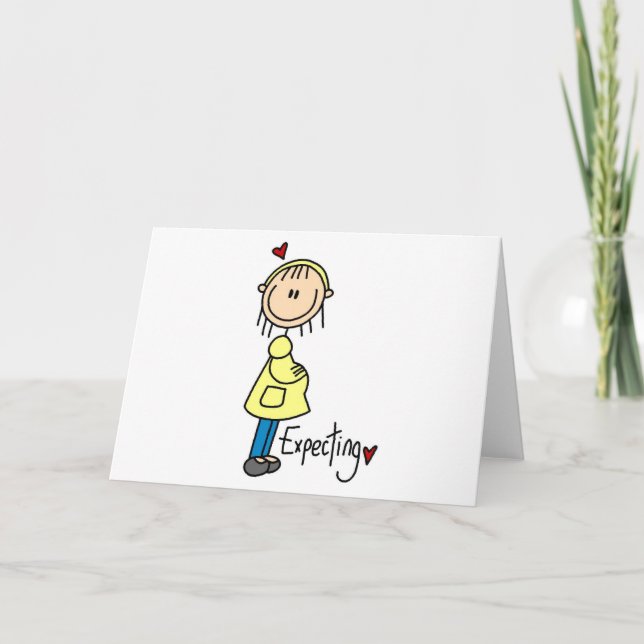 Anúncio Stick Figure Baby Expecting (Frente)