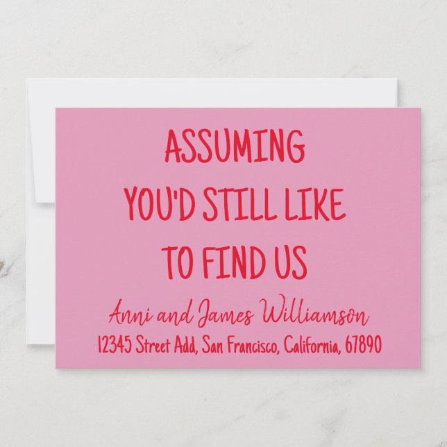 Anúncio Supondo que você ainda gostaria de nos achar engra (Frente)