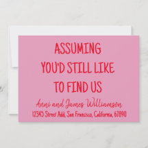 Supondo que você ainda gostaria de nos achar engra