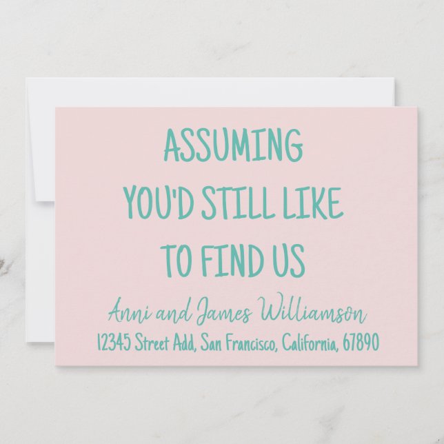 Anúncio Supondo que você ainda gostaria de nos achar engra (Frente)