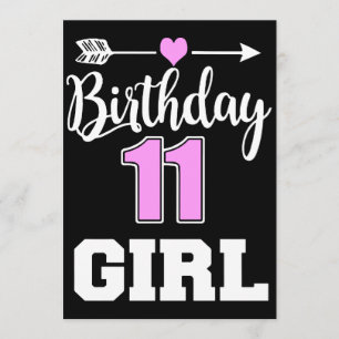 Anúncio t-shirts de aniversário de 11 raparigas