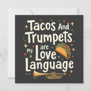 Anúncio Tacos e Trompetes são minha língua de amor México
