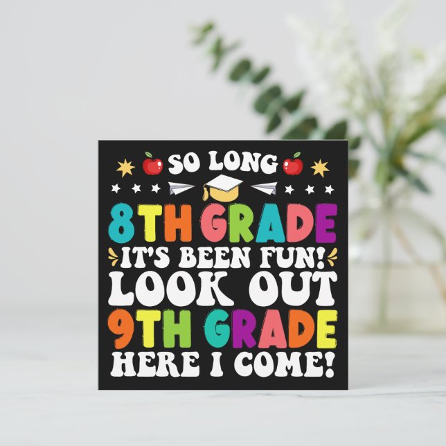 Anúncio Tão Longo 8.º Graduação do 9.º ano (Em pé/Frente)