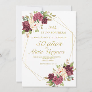 Anúncio Tarjeta de anunci os plana, 50 anos