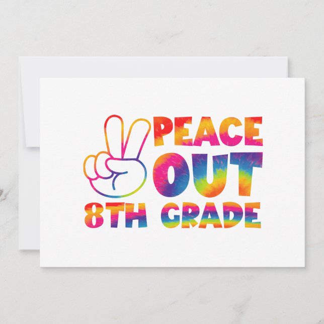 Anúncio Tchau até o oitavo ano Tie Dye Último dia 8º ano  (Frente)