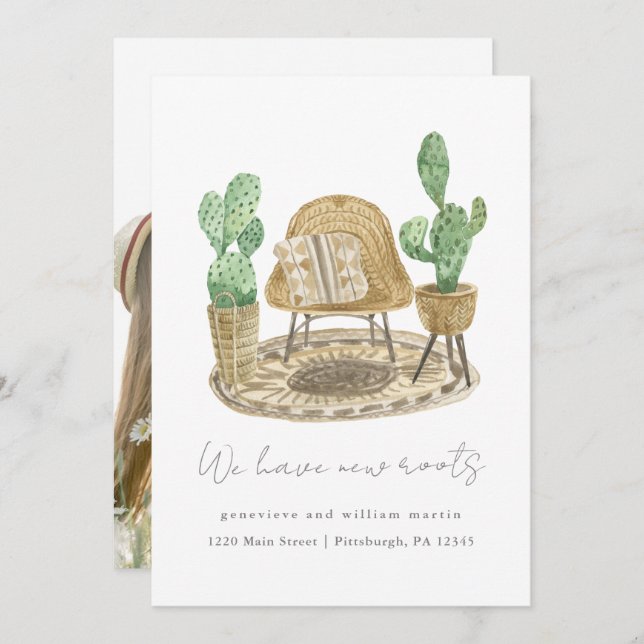 Anúncio Temos Novas Raízes Plantas Nova Foto Movendo-Se Pa (Frente/Verso)