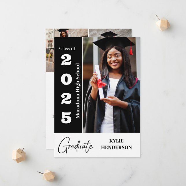 Anúncio Tendy Modern Graduation Photo (Frente/Verso In Situ)