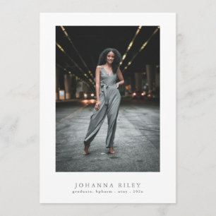 Anúncio Texto Elegante Editável Foto Graduação Universitár