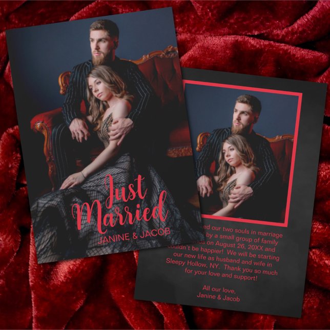 Anúncio Til Death Nos Parte De Casamento De Gótico Escuro (Criador carregado)