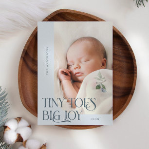 Anúncio Tiny Toes Big Joy Slate Foto de Nascimento