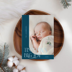 Anúncio Tiny Toes Big Joy Teal Foto de Nascimento