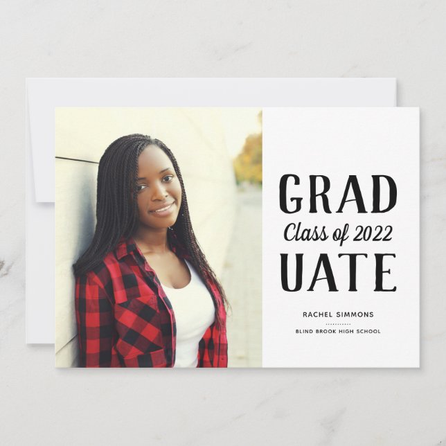 Anúncio Tipo Moderno Empilhado de Classe de Graduação (Frente)