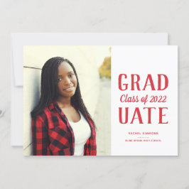 Anúncio Tipo Moderno Empilhado de Classe de Graduação