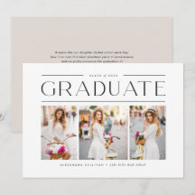 Tipografia Moderna Preta Três Foto Graduação