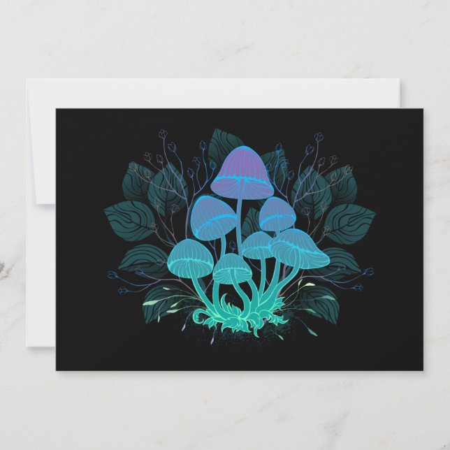 Anúncio Toadstools em arbustos (Frente)