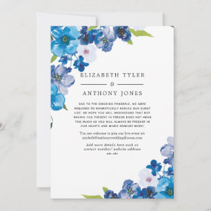 Anúncio Tons de Lista de Convidados de Casamento Floral Az