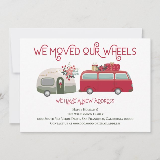 Anúncio Trailer de Van Vermelho Bonito. Mudamos o novo end (Frente)