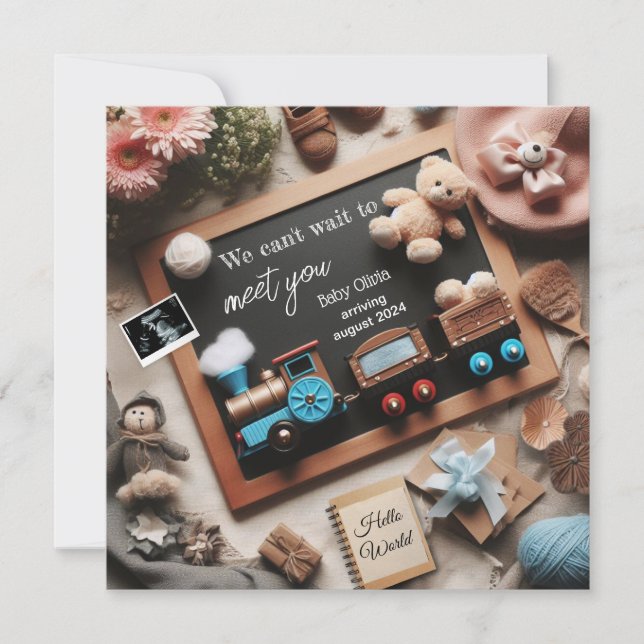 Anúncio Trem De Anunciamento De Gravidez Pensado, Mídia So (Frente)