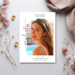 Anúncio Trendy Elegant Dois Graduação de Foto