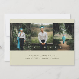 Anúncio três fotos minimalísticas elegantes