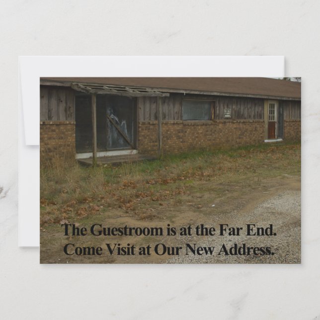 Anúncio Troca de Endereço Privada Engraçada: Guestroom (Frente)