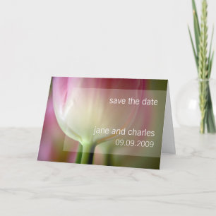 Anúncio Tulipa rosa ・ Salve a placa de data
