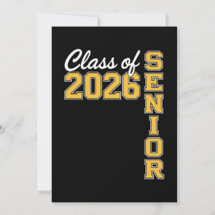 Anúncio Turma De 2026 Graduado Sênior Amarelo Graduação