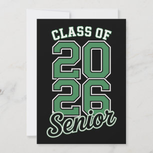 Anúncio Turma De 2026 Graduado Senior Verde Graduação