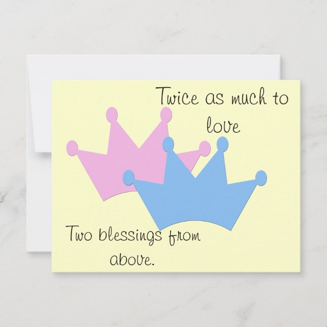 Anúncio Twins Boy e Girl! (Frente)