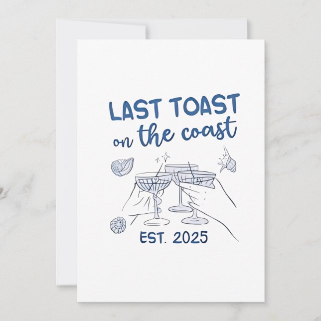 Anúncio Último brinde na Costa Leste 2025 (Frente)
