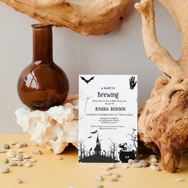 Anúncio Um bebê está criando Chá de fraldas preto no Hallo (Criador carregado)