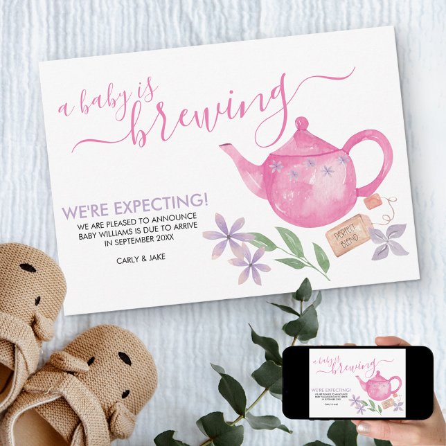 Anúncio Um Bebê está se preparando | Engravidação de bule  (Criador carregado)