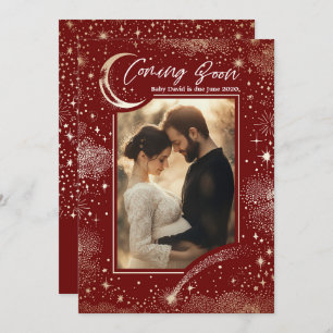 Anúncio Uma Noite Estelar Celestial Em Breve Foto Gravidez