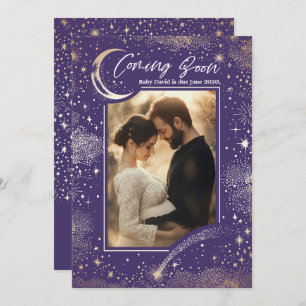 Anúncio Uma Noite Estelar Celestial Em Breve Foto Gravidez