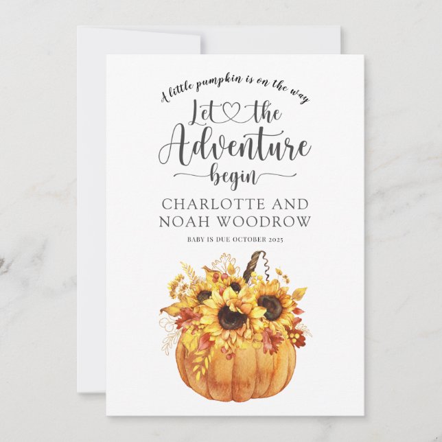 Anúncio Uma Pequena Aventura De Abóbora Começa A Gravidez (Frente)