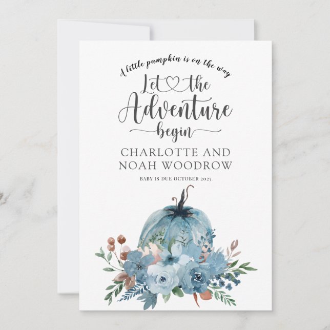 Anúncio Uma Pequena Gravidez Floral de Outono (Frente)