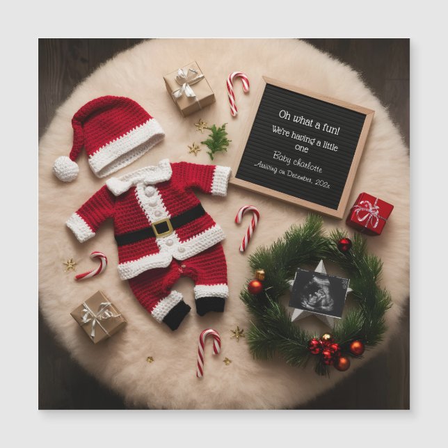 Anúncio único de gravidez no Natal (Frente)