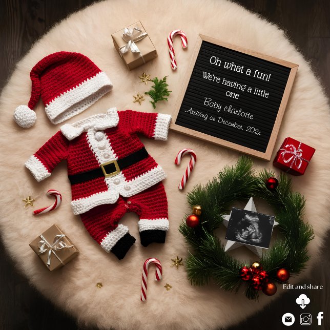 Anúncio único de gravidez no Natal (Criador carregado)