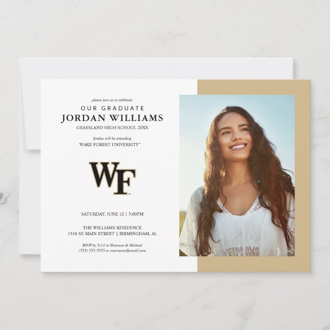 Anúncio Universidade Wake Forest | WF (Frente)