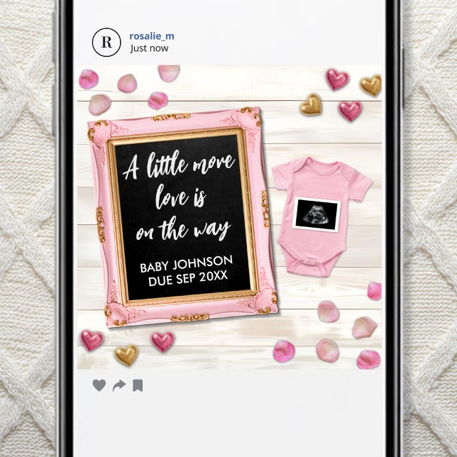 Anúncio Valentine Ultrasound Photo Social Media (Criador carregado)