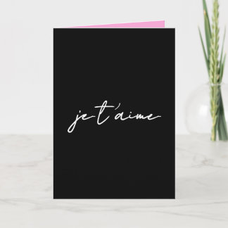 Anúncio Valentine's Day Card In Contemporary Black 