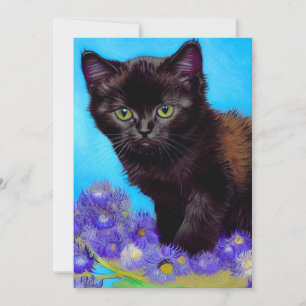 Anúncio Van Gogh Cat e Flores