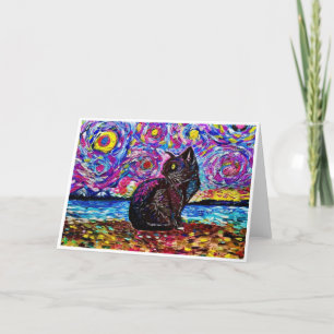 Anúncio Van Gogh Starry Night Kitty<Blank Inside>