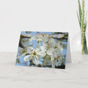 Anúncio Venha Comemorar conosco! A Casar-se Guardar Data