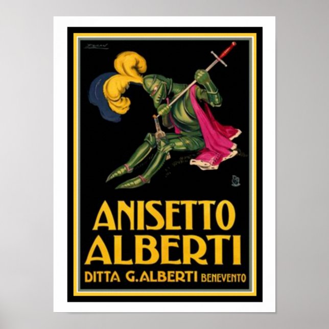 Anúncio ventilado para o Poster Anisetto Alberti 1 (Frente)