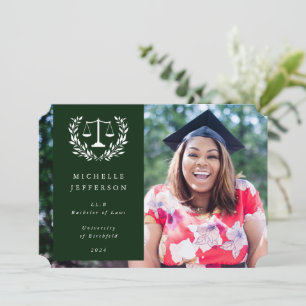 Anúncio Verde Escuro + Texto Branco - Foto de Laurel Wreat