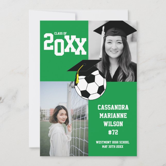 Anúncio Verde sobre Graduação de Esporte (Frente)