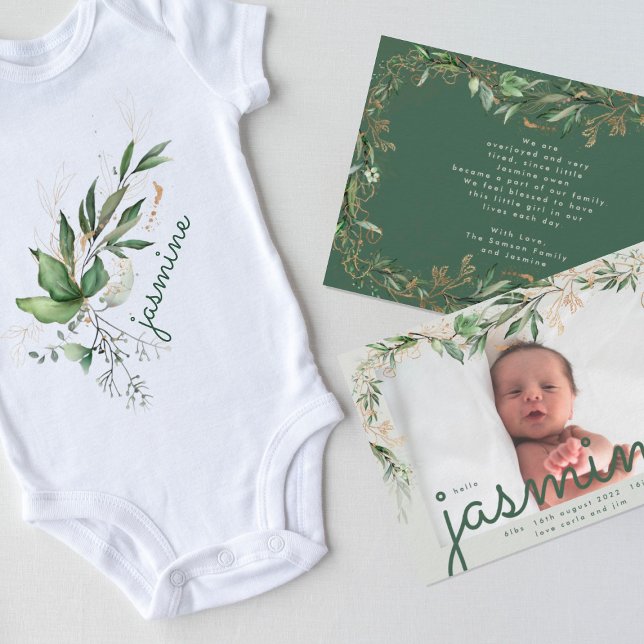 Anúncio Vidro do Mar Verde Elegante Eucalyptus Elegante (Criador carregado)